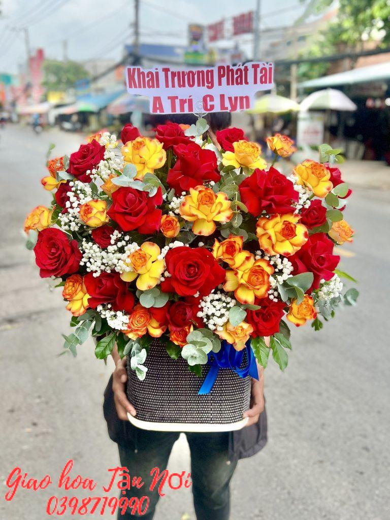 Hoa hồng mừng khai trương