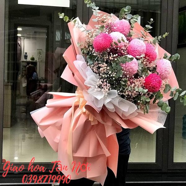 Hoa tặng mẹ cúc mẫu đơn