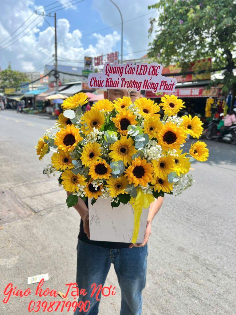 Lẵng hoa khai trương nổi bật