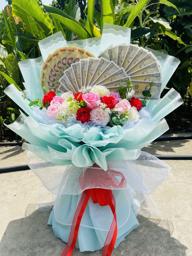 Bó Hoa Tiền Hình Cánh Quạt